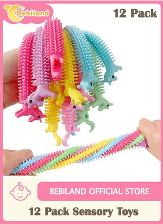 12 Pack Sensory Toys, Unicorn Stretchy String for Stress Relief, Colorful Fidget Anxiety Squeeze Noodles Toy for Kids and Adults with Add,Adhd,Ocd (Multicolour) - pzsku/Z34165A4CC4B313CA0108Z/45/_/1737092399/b60f30d1-5c9a-466b-83d8-15fddd8f2147