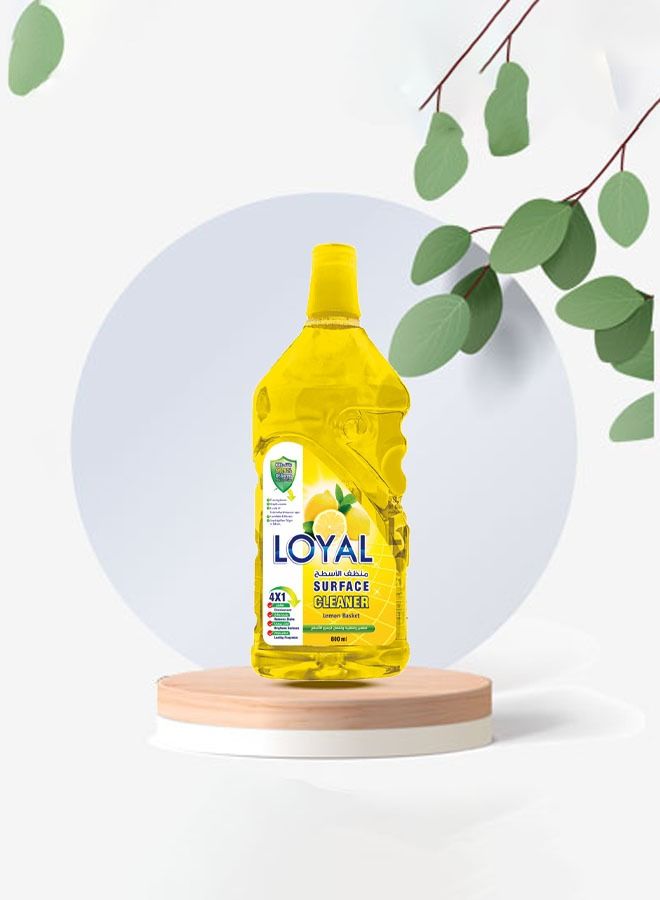 loyal Surface Cleaner Liquid/Lemon Basket/Yellow/2400ml/Pack of 1 - Image 2