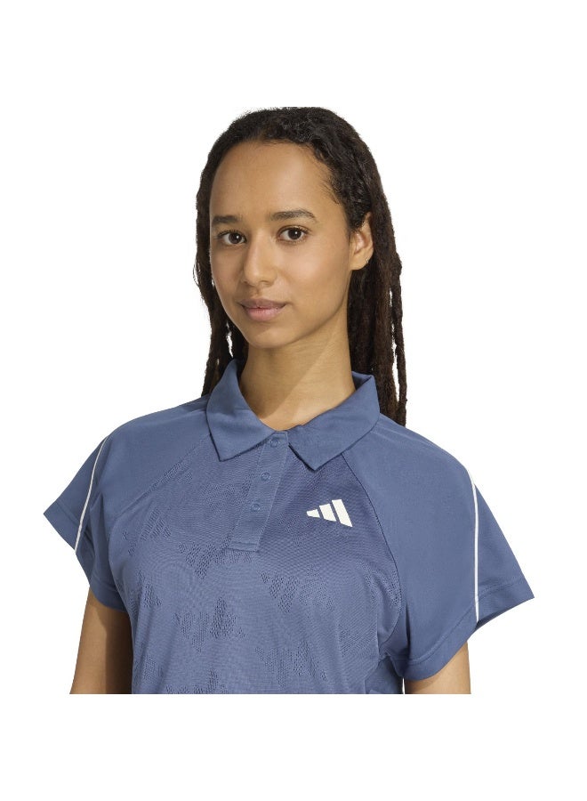 Adidas W Sta Seas Top Blue Training T-Shirts For Women XS - Image 2