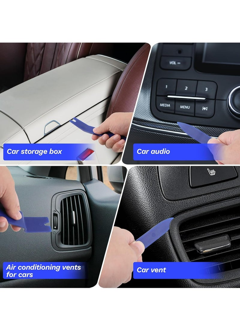 Oasisgalore 8 Piece Blue Car Trim Removal Tool Kit, No-Scratch Plastic Pry Tools for Vehicle Interior Fasteners, Door Panels.  - Image 5