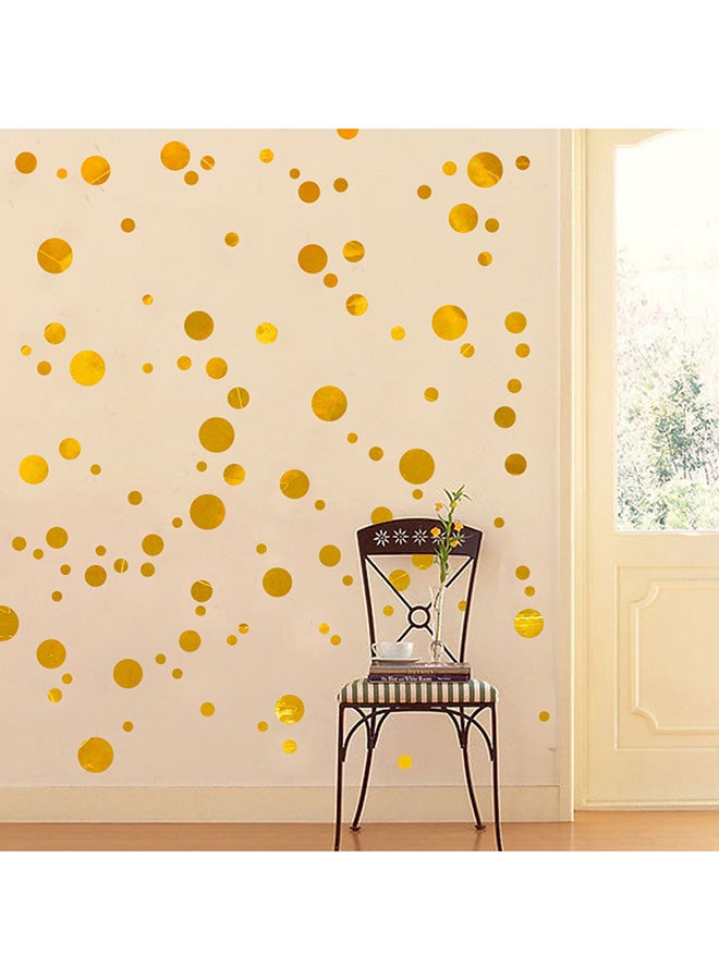 Voberry Polka Dot Wall Stickers Gold 45X50X0.5cm - Image 4
