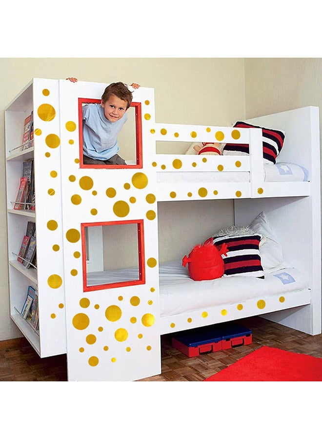 Voberry Polka Dot Wall Stickers Gold 45X50X0.5cm - Image 3