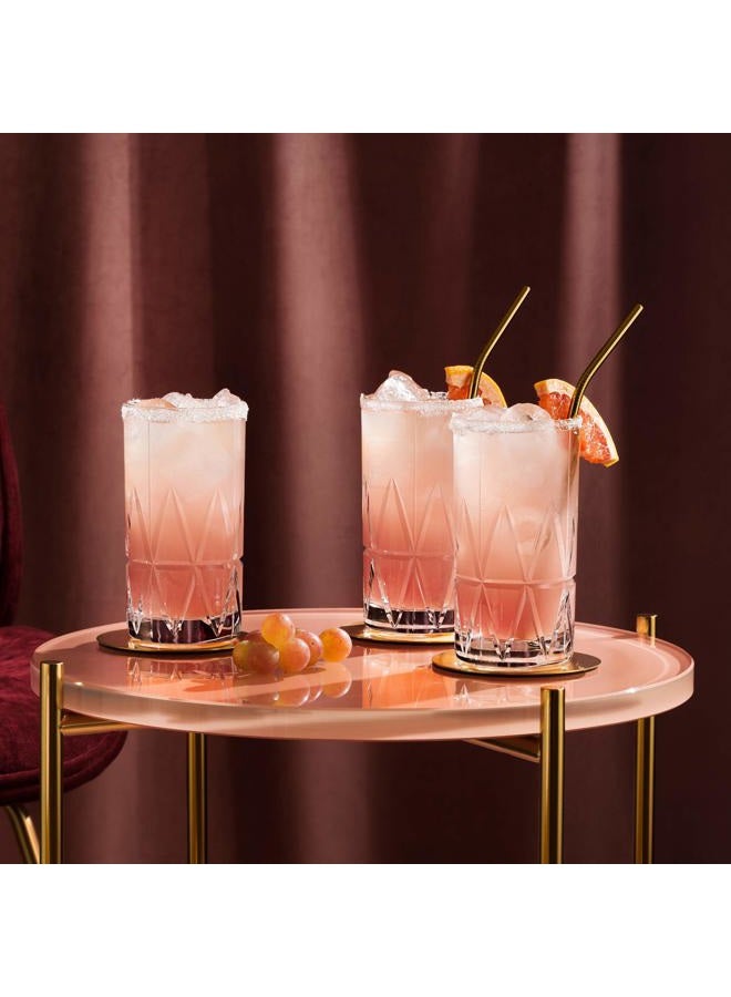 Orrefors Peak Highball Glass, Set of 4, Clear - Image 2