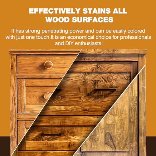 LIIZOUSUDA Wood Stain - Stain for Wood - Natural Stain for Furniture - Water Based | Fast Drying, Low Odor - Outdoor & Indoor Paint for Paneling, Cabinets and More - 6.7oz (Black/Walnut) - Image 4