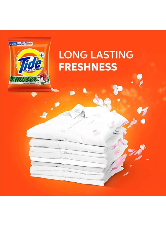 تايد مسحوق غسيل تايد مزدوج القوة برائحة الياسمين والورد – إزالة قوية للبقع (عبوة 18 قطعة) - Image 3