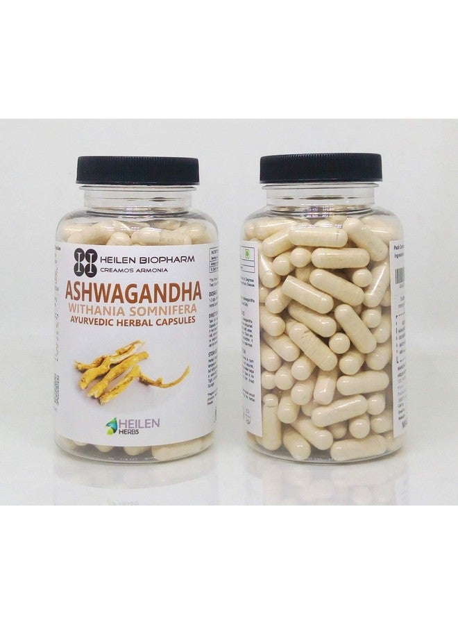 Heilen Biopharm Heilen Biopharm Ashwagandha Powder Capsules For Overall Improvement - 500 mg x 180 Per Bottle Pack of 2  - Image 3