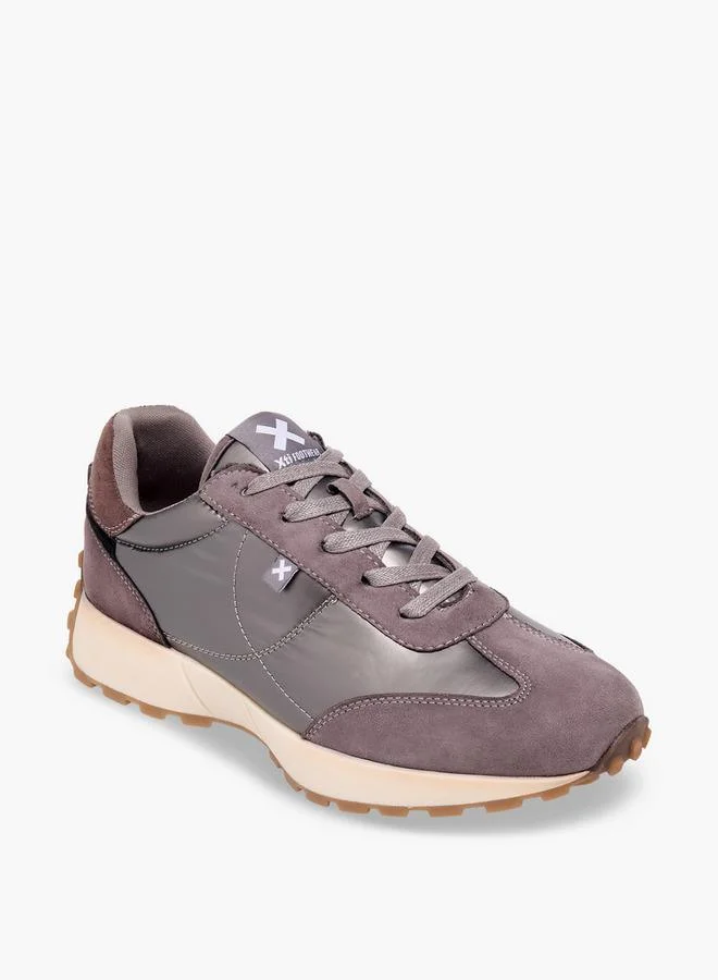 إكستي Women Metallic Lace-Up Ankle Sneakers