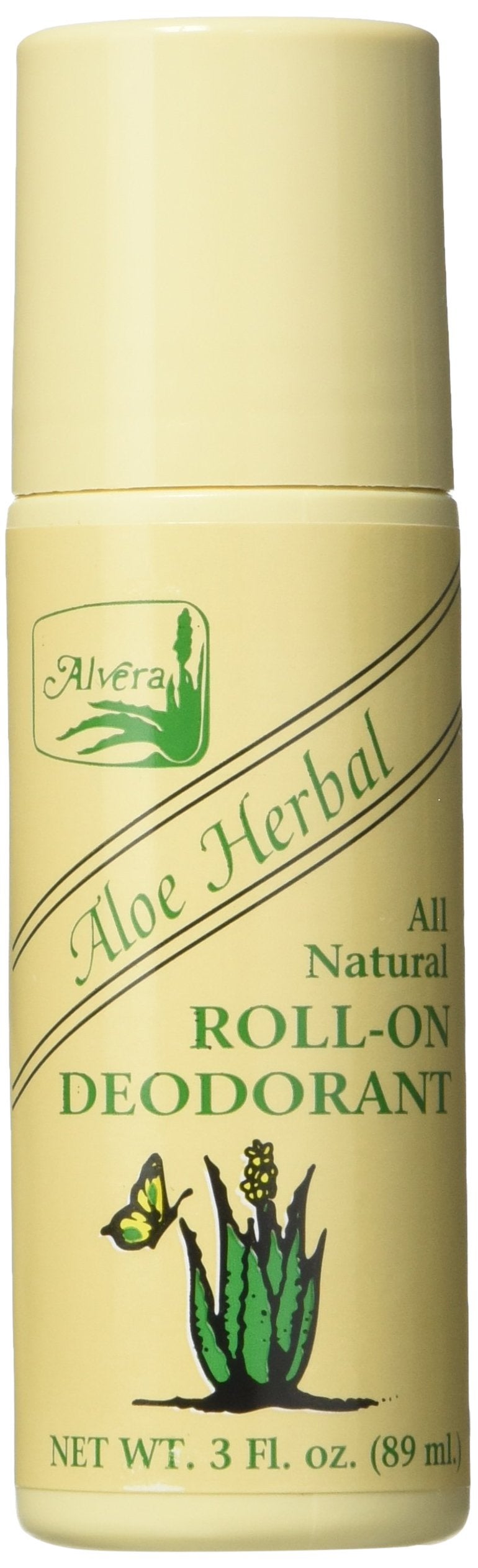 Alvera Deod Aloe Herb 3 Ounce Pack of 6
