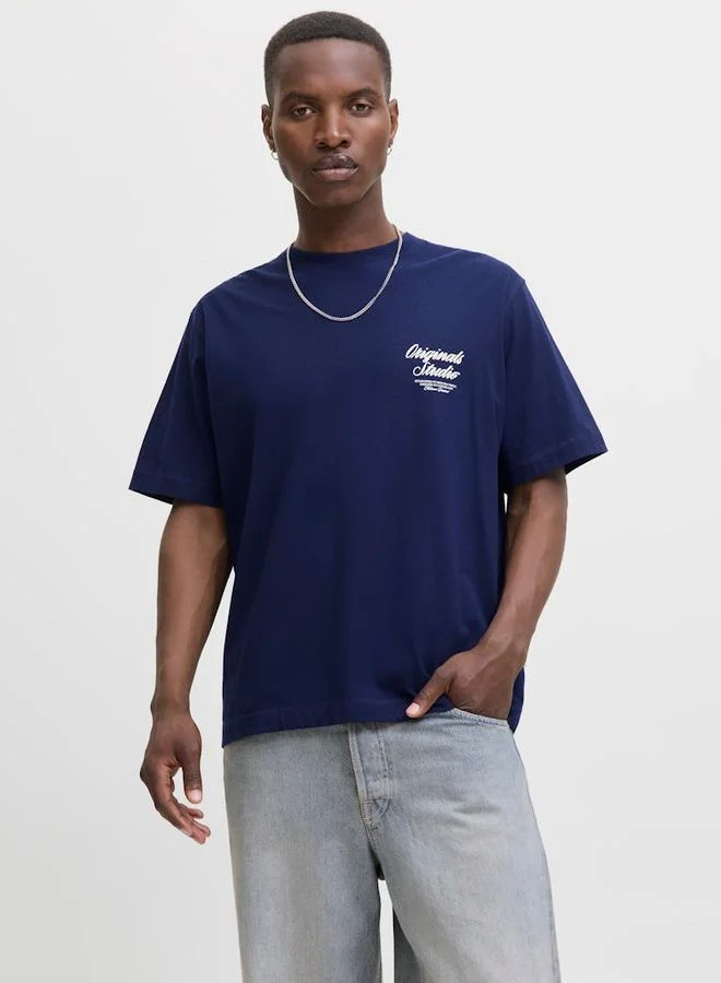 JACK & JONES Jack And Jones JORNORREBRO Oversized Crew Neck T-Shirt