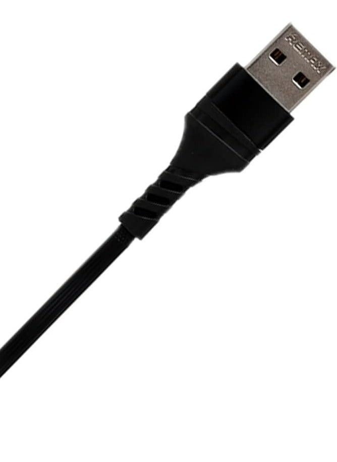 Remax rc-186th 3in1 magnetic fast charging and data transmission lightning, micro and type-c cable with 3.1a output 1200mm set of 2 pieces - black