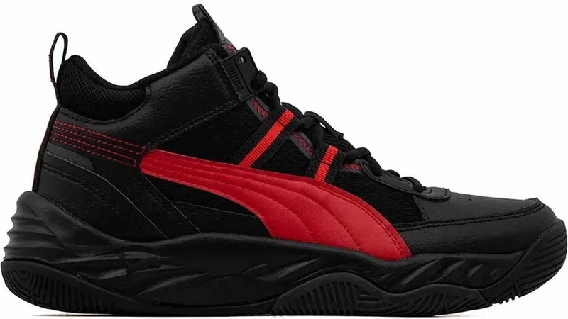 PUMA Basketball Shoes Rebound Fature Men's Basketball Shoes 392329-03 Black