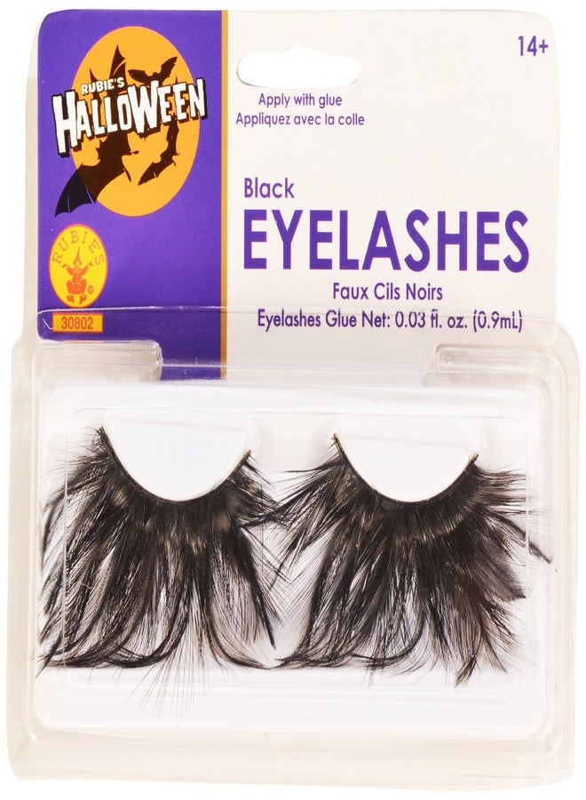 Rubies Black Eyelashes and Adhesive - Image 1