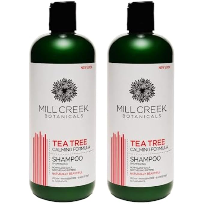 Mill Creek Botanicals Tea Tree Shampoo 14 oz - 2 pack