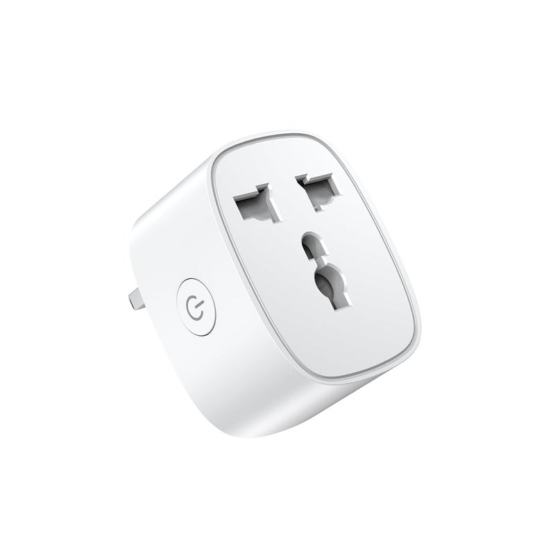 Khazna Universal Smart Plug, 16A Smart Socket Wi-Fi Plug Works with Amazon Alexa, Google Home, Remote Control & Voice Control with Electricity Statistics Timer Function, Wireless Socket for Smart Home - Image 1