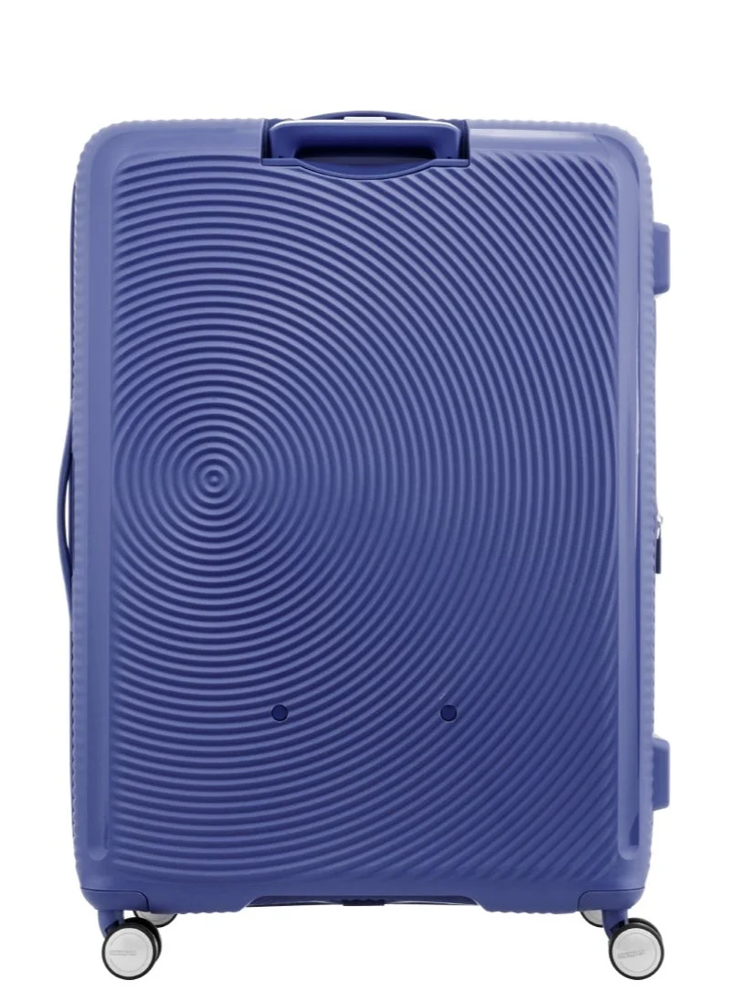 AMERICAN TOURISTER  Curio (Soundbox) Suitcase, Check-In Size 80 cm / 30 inch, 4 Spinner Wheels, Hard Top, Polypropylene, Ultramarine|DuoSaf™ Security Zipper|Spacious Interior|Expandable|TSA Lock|Lightweight - 3 Years International Warranty  | Best Price UAE