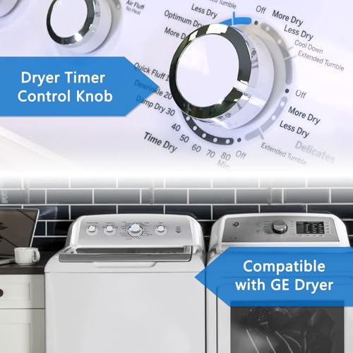 HPUY WE01X24552 Dryer Timer Control Knob Replacement Compatible with GE General Electric Dryer Knob Replacement Models GTD33EASK0WW GTD42EASJ2WW GTD45EASJ2WS GTD42EASJ0WW GTD42GASJ2WW 2PCS - Image 3