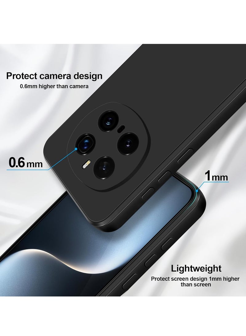 BORTONY Honor Magic 7 Pro Silicone Case Cover Liquid Silicone Anti-scratch Shockproof Case with Fiber Inner Layer Cover for Honor Magic 7 Pro 5G 6.8-inch - Image 3