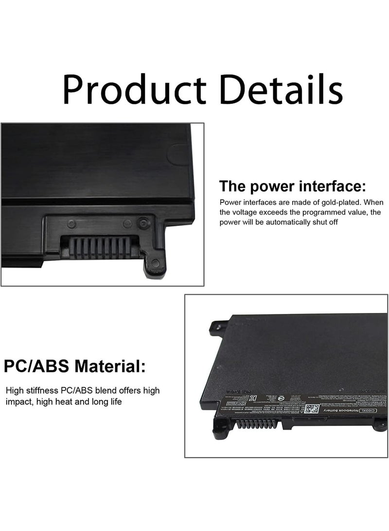 CI03XL Battery Compatible for HP 650 G2 640 G2 645 G2 655 G2 ProBook 640 G3 645 G3 650 G3 655 G3 Series HSTNN-UB6Q 801554-001 3ICP6/61/80 CI03 - Image 5