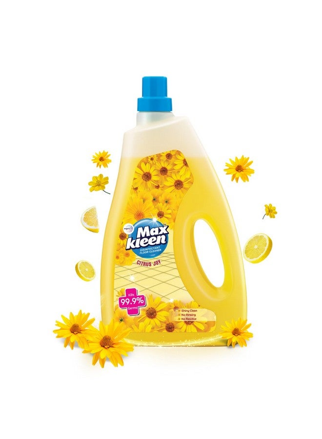Maxkleen Xkleen Citrus Joy 1.8L Disinfectant Floor Cleaner| 99.9% Germ Protection With Deep Cleaning Technology| Safe For Kids & Pets - Image 1