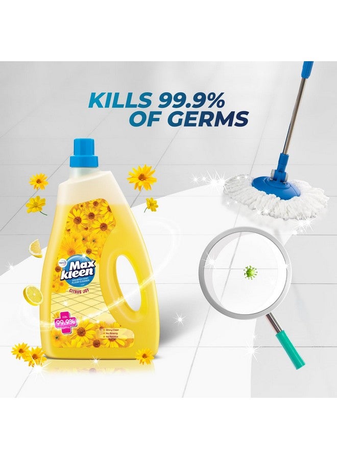 Maxkleen Xkleen Citrus Joy 1.8L Disinfectant Floor Cleaner| 99.9% Germ Protection With Deep Cleaning Technology| Safe For Kids & Pets - Image 3