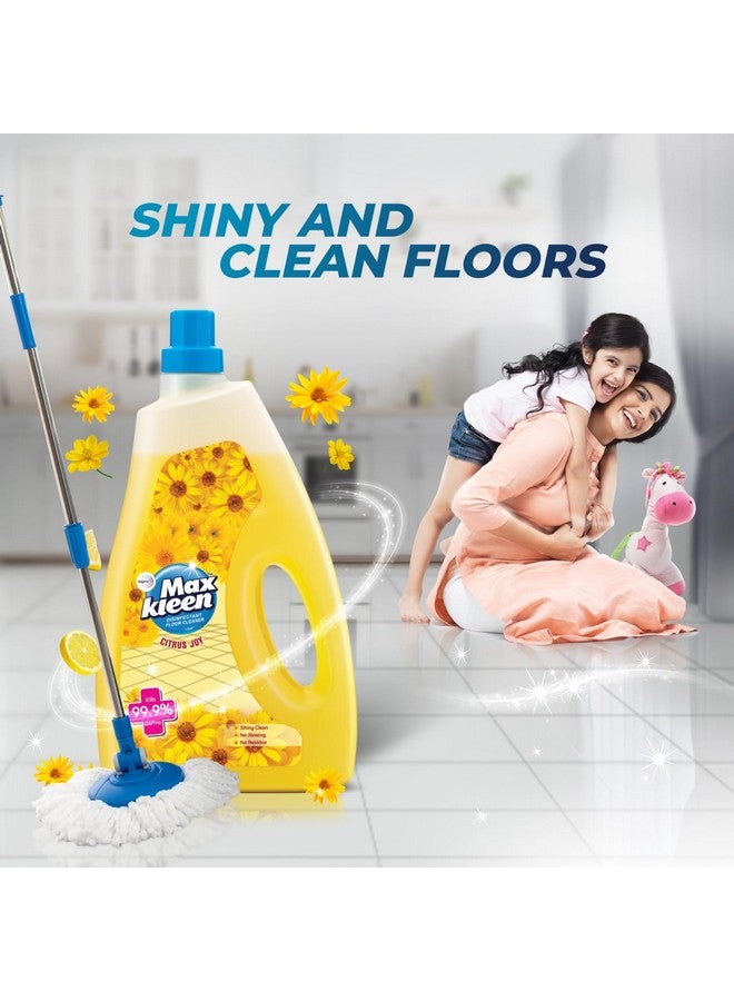 Maxkleen Xkleen Citrus Joy 1.8L Disinfectant Floor Cleaner| 99.9% Germ Protection With Deep Cleaning Technology| Safe For Kids & Pets - Image 4