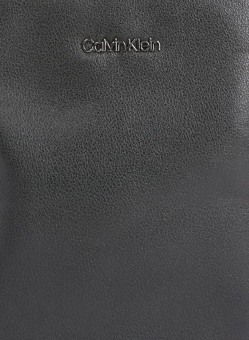 CALVIN KLEIN Ck Black Leather Reporter Bag for Men | Best Price UAE