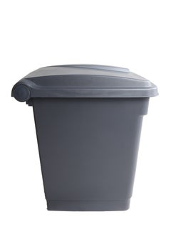 Generic Step Trash Bin | Plastic Matte Finish | Suitable For Bathrooms, Kitchens & Communal Spaces | Grey | 30 Liters  - Image 2