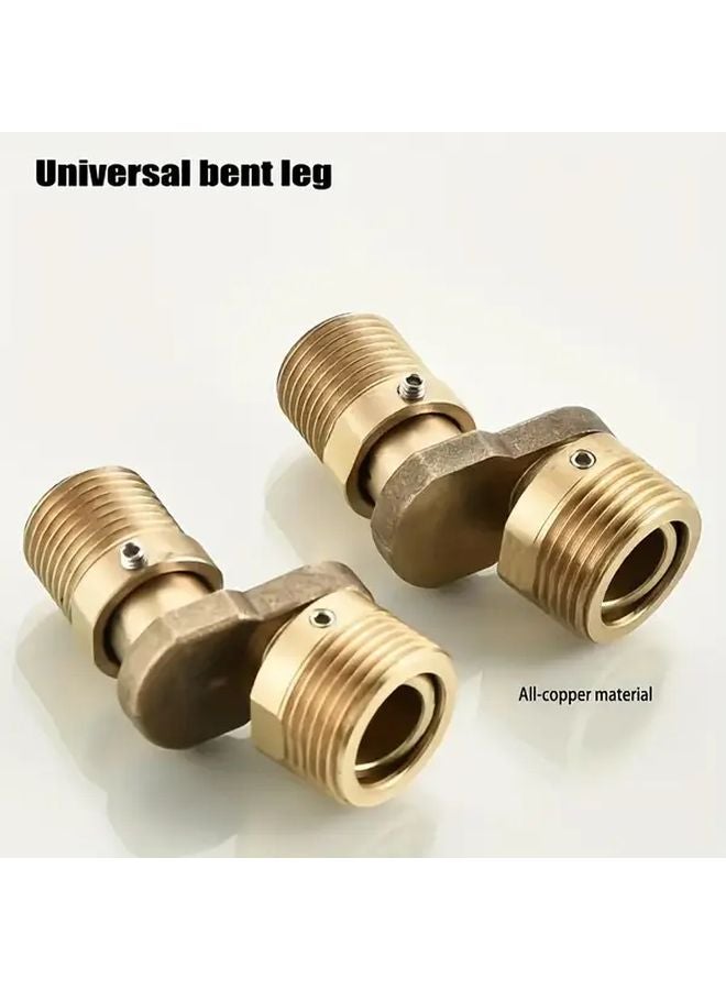 2pcs Copper Shower Head Reducer 360 Adjustable Universal 4 6 Thread Mixer Water Flow Control - Image 1