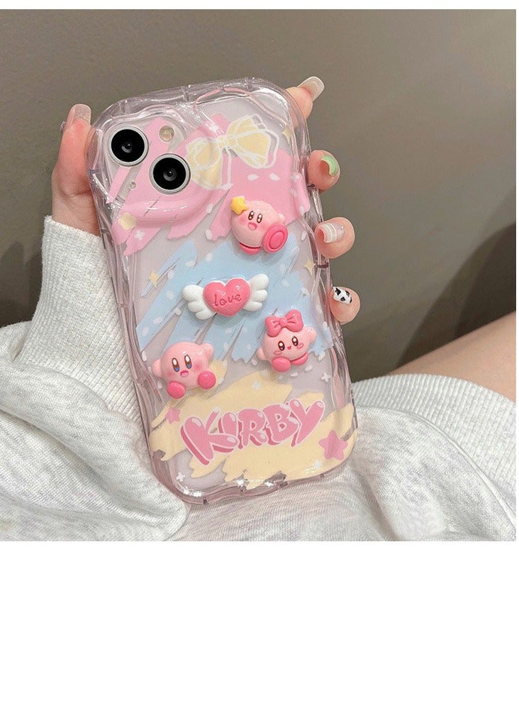 NIBEMINENT Protective TPU Case Cover For iPhone 15 Pro, kirby