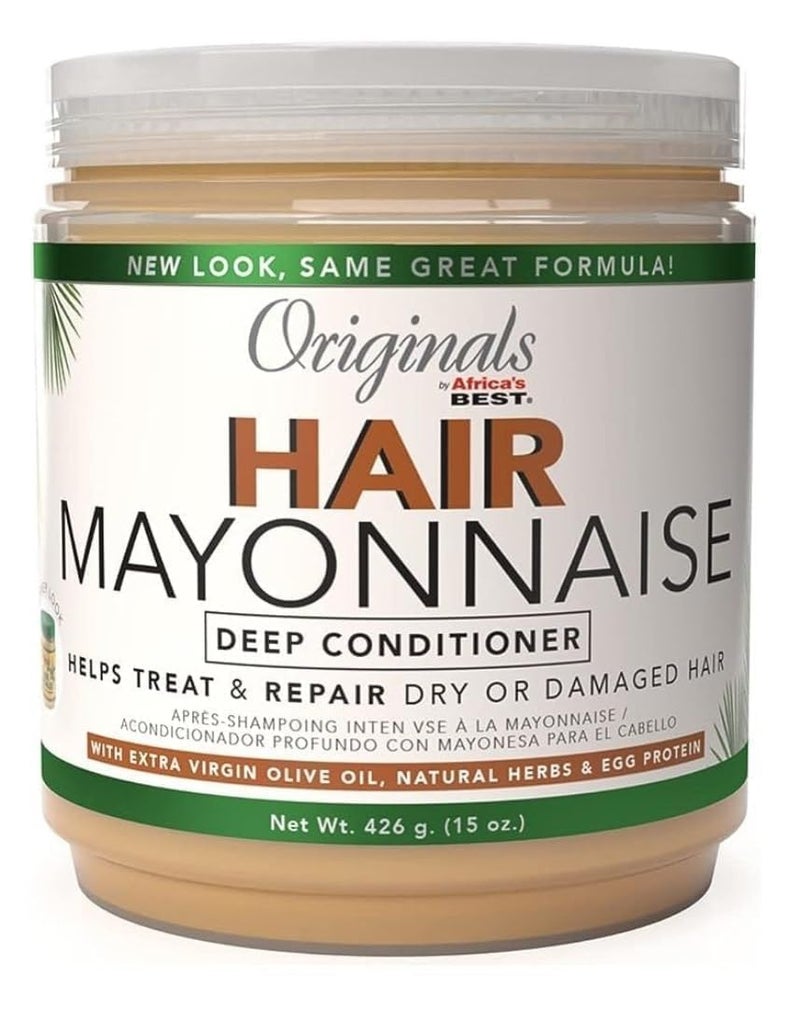 Africa's BEST Africas Best Orig Hair Mayonnaise 15 Ounce Jar (443ml) - Image 4