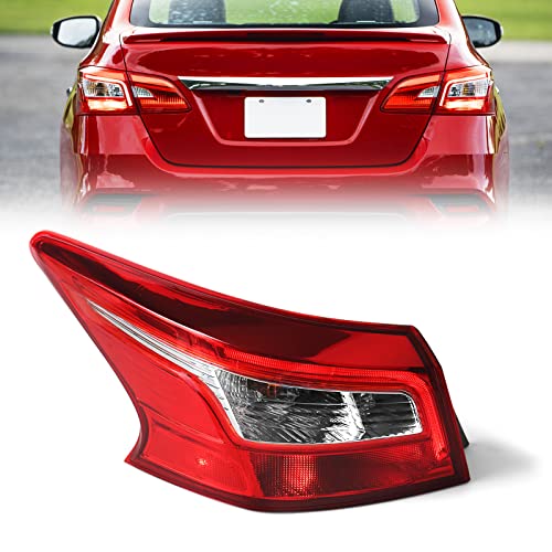 Huray Left Tail Light for Nissan Sentra 2016-2019, LED Taillight Tail lamp Rear Brake Lamp Replacement for 265553YU0A NI2804108 Driver Side LH Outer - Image 1