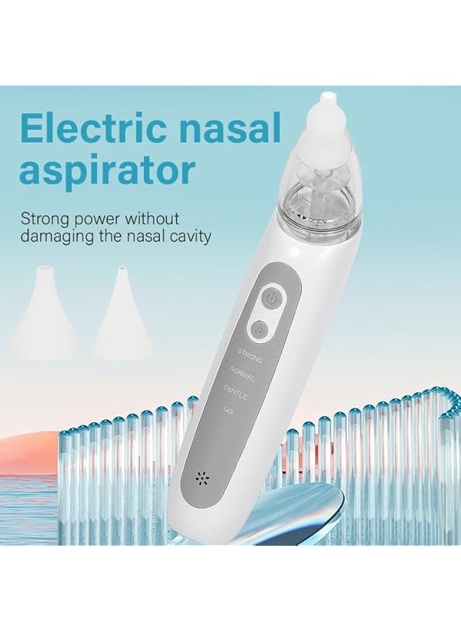 Generic - Nasal Aspirator Baby, Baby Snot Sucker, Include 6 Silicone Tips(3 Types Two Each) and 3 Suction Levels, Electric Nose Sucker for Newborns, Toddlers, Nose Cleaner with Baby Music Player Function - Image 1
