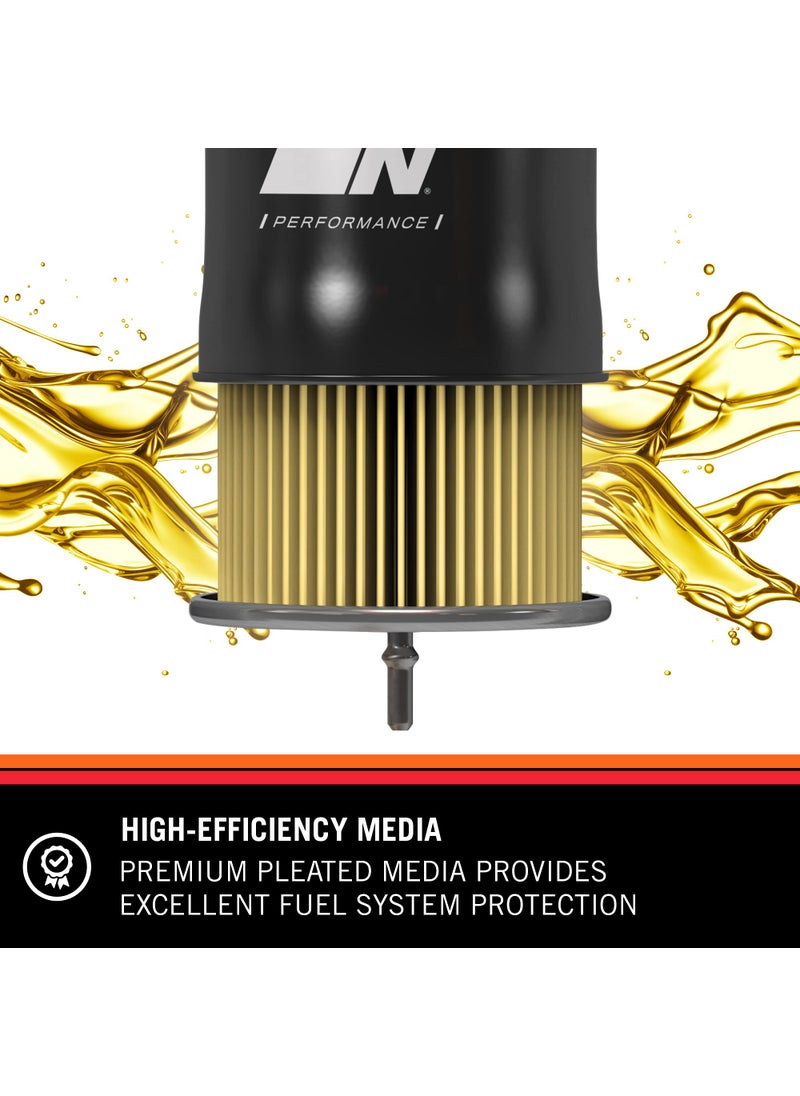 K+N K&N Gasoline Fuel Filter: High Performance Fuel Filter, Premium Engine Protection, Compatible with 1983-2004 Nissan/Infiniti Fuel Injected Gasoline Engines, PF-1100  - Image 3