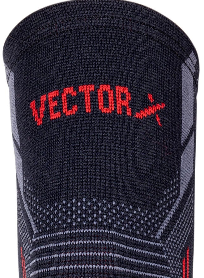 فيكتور أكس زوج من واقيات الركبة المرنة Vector X Fit Pro / دعامة الركبة لتخفيف آلام الركبة للرجال والنساء، دعم الركبة للياقة البدنية، ورفع الأثقال، والرفعة المميتة، والقرفصاء (متعدد الألوان، المقاس: كبير) - Image 5