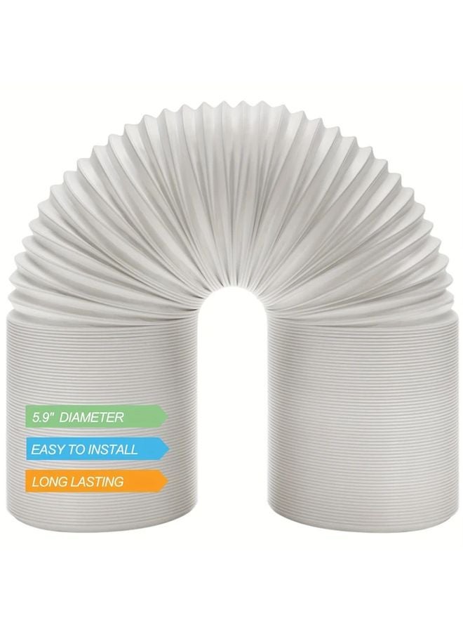 LOVIGA 79 Inch Portable Air Conditioner Exhaust Hose 5 9 Inch Diameter Leak Proof Design - Image 2