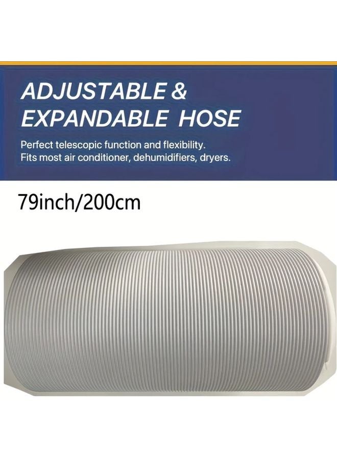 LOVIGA 79 Inch Portable Air Conditioner Exhaust Hose 5 9 Inch Diameter Leak Proof Design - Image 1