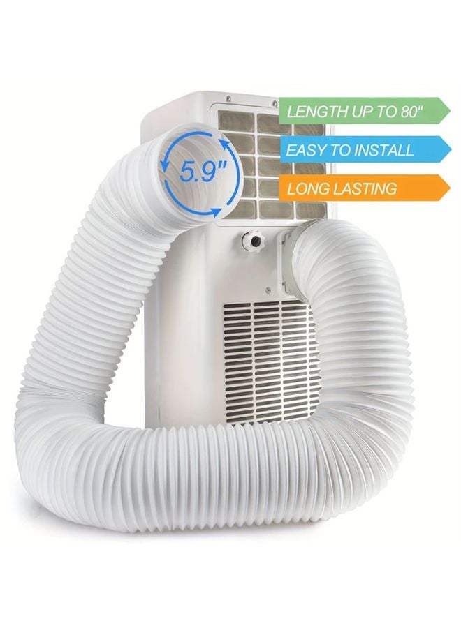LOVIGA 79 Inch Portable Air Conditioner Exhaust Hose 5 9 Inch Diameter Leak Proof Design - Image 3