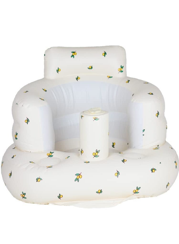 Inflatable Baby Seat for Babies 3 Months  Up, Baby Floor Seats for Sitting Up, Baby Seats for Infants, Blow Up Baby Chair with Built-in Air Pump - Image 1