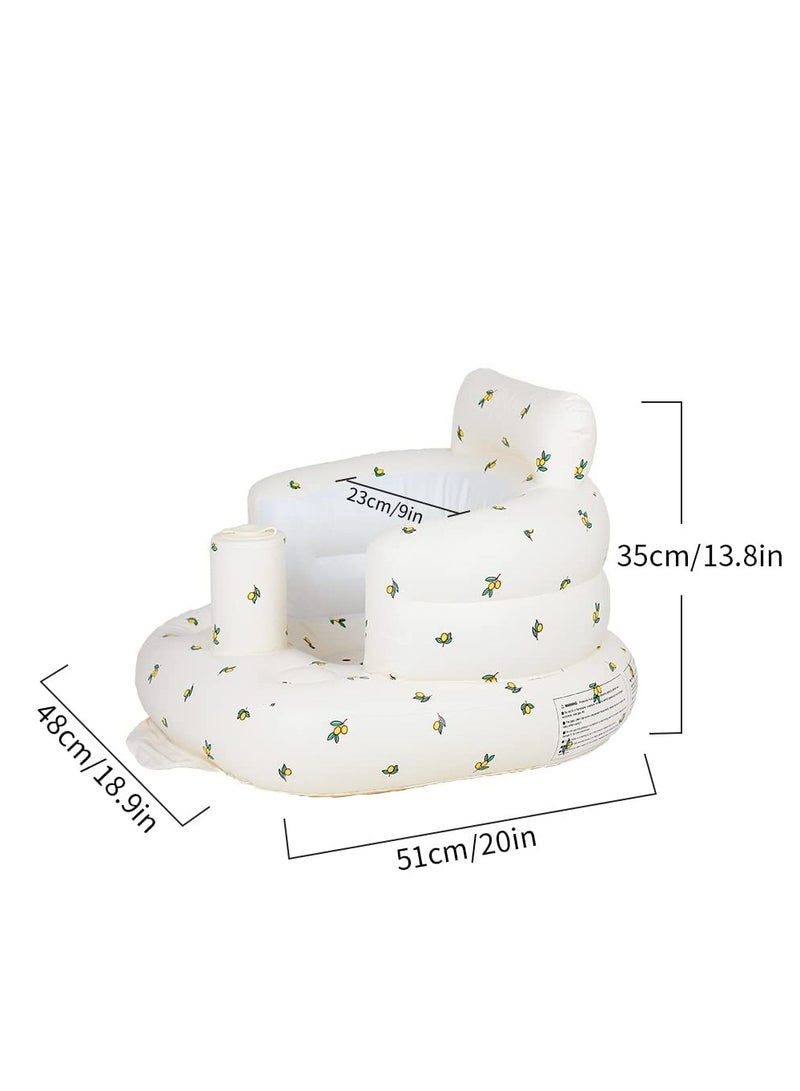 Inflatable Baby Seat for Babies 3 Months  Up, Baby Floor Seats for Sitting Up, Baby Seats for Infants, Blow Up Baby Chair with Built-in Air Pump - Image 2