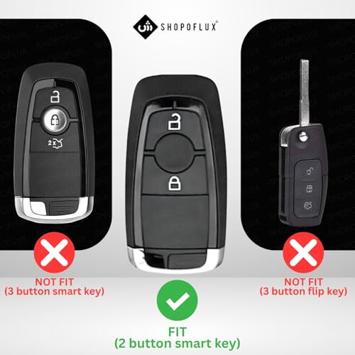 Shopoflux® Silicone Smart Key Cover Compatible with New Ford Ecosport Titanium (Pack 2 Black Silicon) - Image 2