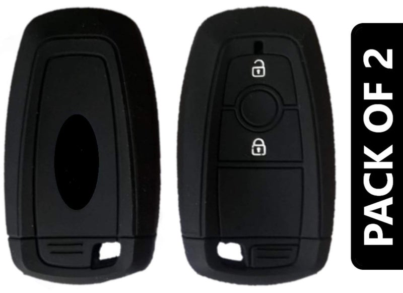 Shopoflux® Silicone Smart Key Cover Compatible with New Ford Ecosport Titanium (Pack 2 Black Silicon) - Image 5