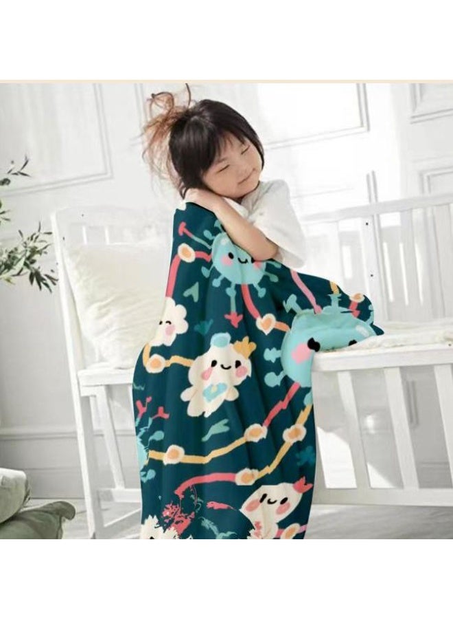 عام بطانية رقيقة من الفانيلا (حرارة ومريحة، ومناسبة للنوم واستخدام اللعبة والغبار والرمل) 150 سم * 200 سم - 1058 - Image 4