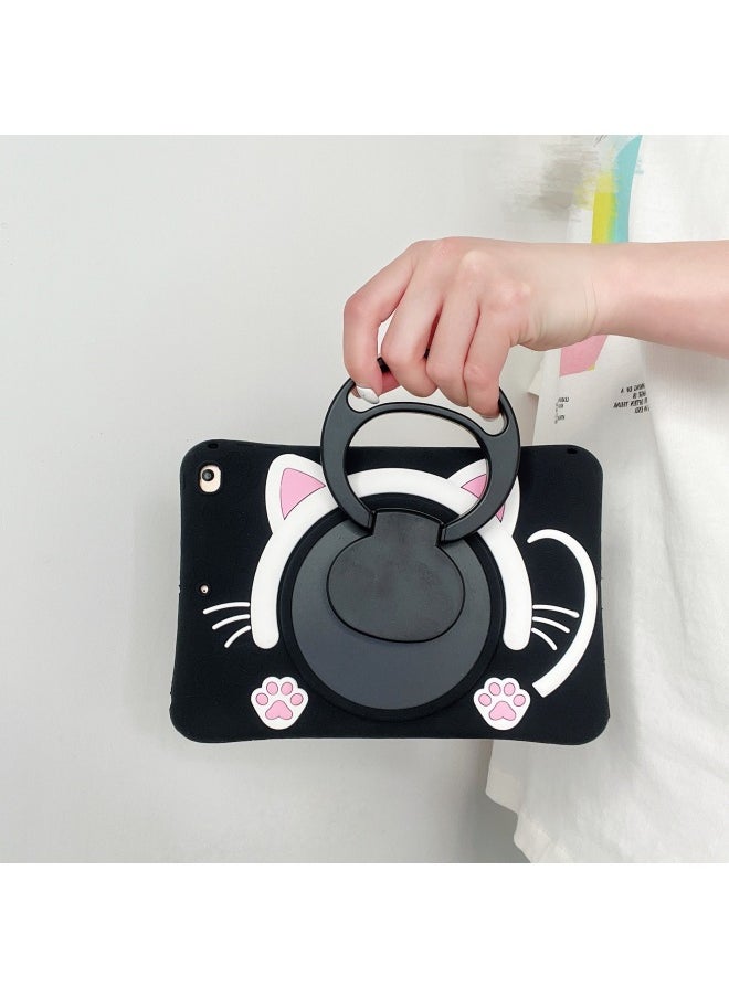 Generic - 360 Rotating Cat Face For Apple Ipad56 Generation 10.9/10.2 Huawei V7 Samsung A9T295 Lenovo Vivo-Color:Powder Cat +360 Rotating Bracket-Applicable Model:SX-Tab S6 Lite P610 /P615(10.4 Inch) - Image 1