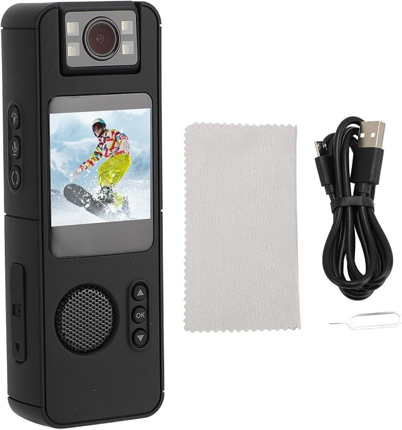 Body Worn Camera 1080P HD Video 1 54 Inch Display 180 Degree Rotating Magnetic Lens - Image 1