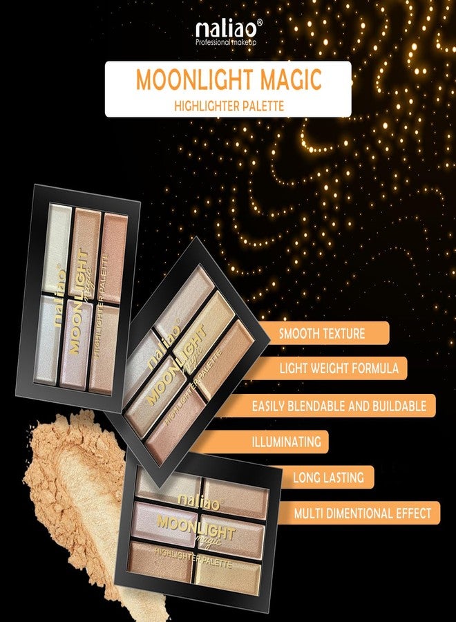 maliao Illuminate Your Beauty with Maliao Moonlight Magic Highlighter Palette (01) 18g - Image 4