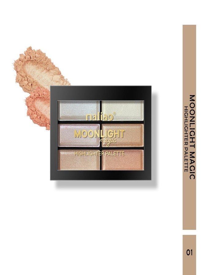 maliao Illuminate Your Beauty with Maliao Moonlight Magic Highlighter Palette (01) 18g - Image 3