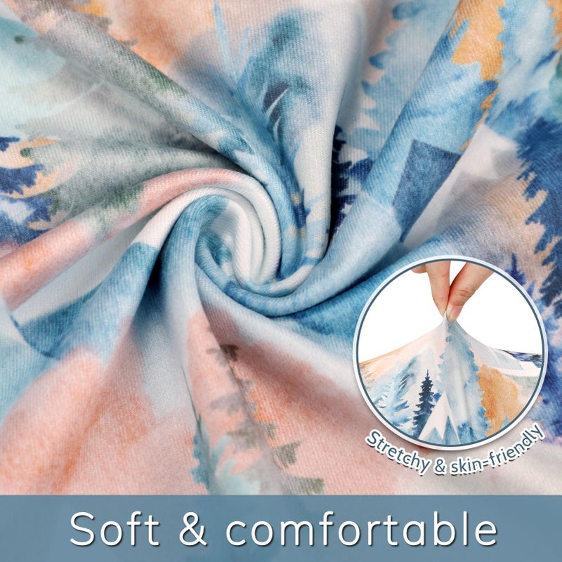 Jundetye Baby Nursing Pillow Cover, Removeable Breastfeeding Pillow Slipcover, Nursing Pillow Case for Newborn Boys Girls, Soft Fabric Fits Snug On Infant, Washable & Breathable, Fall Mountain - Image 2