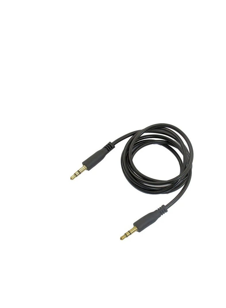 Terabyte 3.5mm Auxiliary Male to Male Aux Cable Compatible with iPhone, iPad, Smartphones, Car Stereo Speakers and Tablets 3 m Black - Image 1