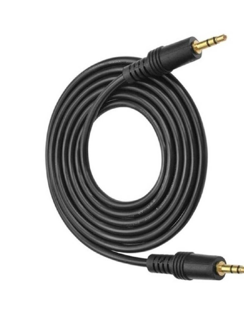 Terabyte 3.5mm Auxiliary Male to Male Aux Cable Compatible with iPhone, iPad, Smartphones, Car Stereo Speakers and Tablets 3 m Black - Image 2