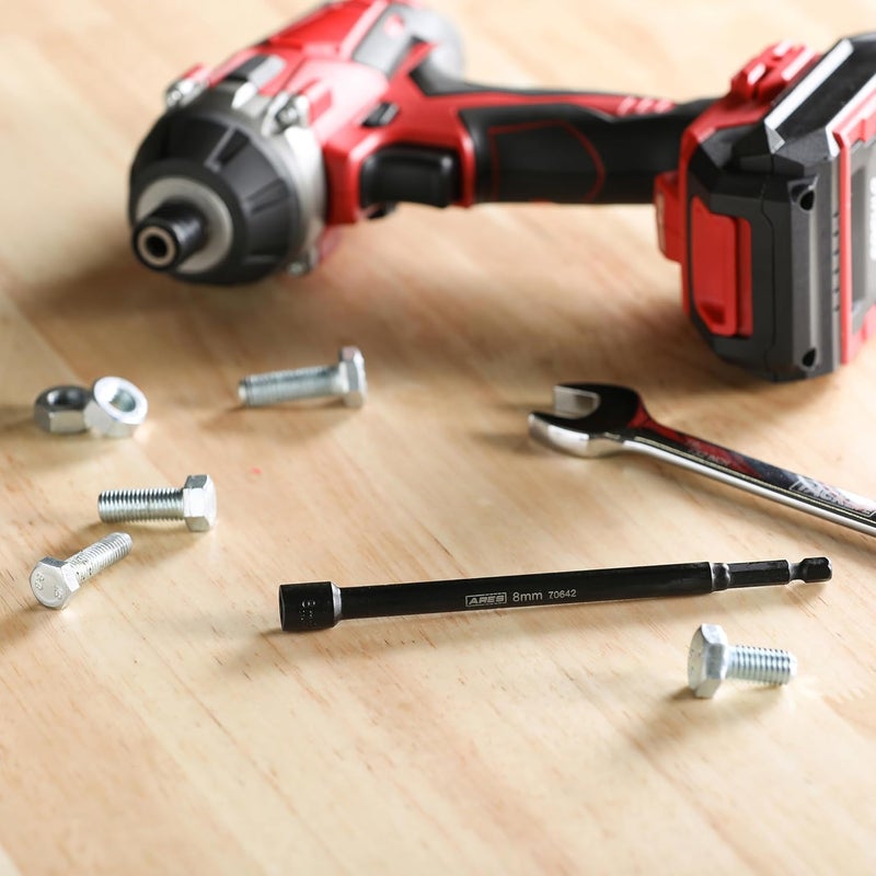 ARES 70642-8mm Magnetic Impact Nut Driver - Impact Grade Nut Setter with Industrial Strength Magnet - Image 4